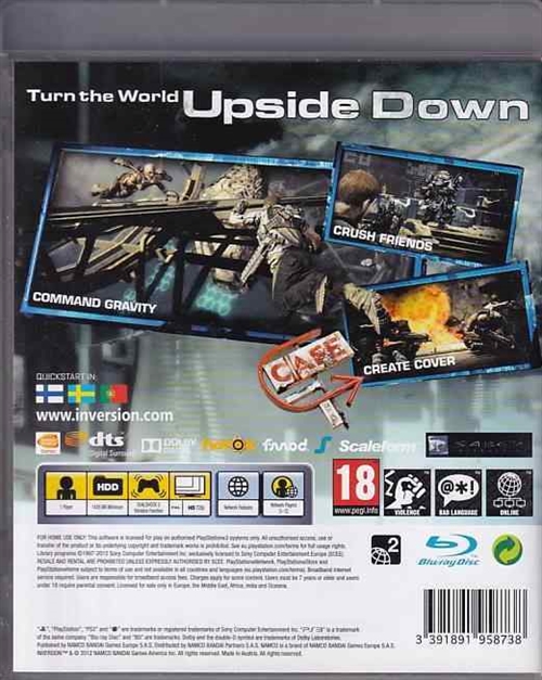 Inversion -  PS3 (B Grade) (Genbrug)